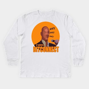 Bitconnect guy lol Kids Long Sleeve T-Shirt